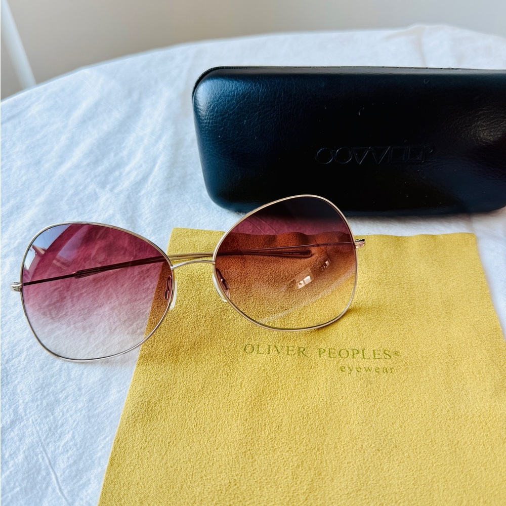 Oliver Peoples Charade Oversize Pink Purple Gradient Sunglasses